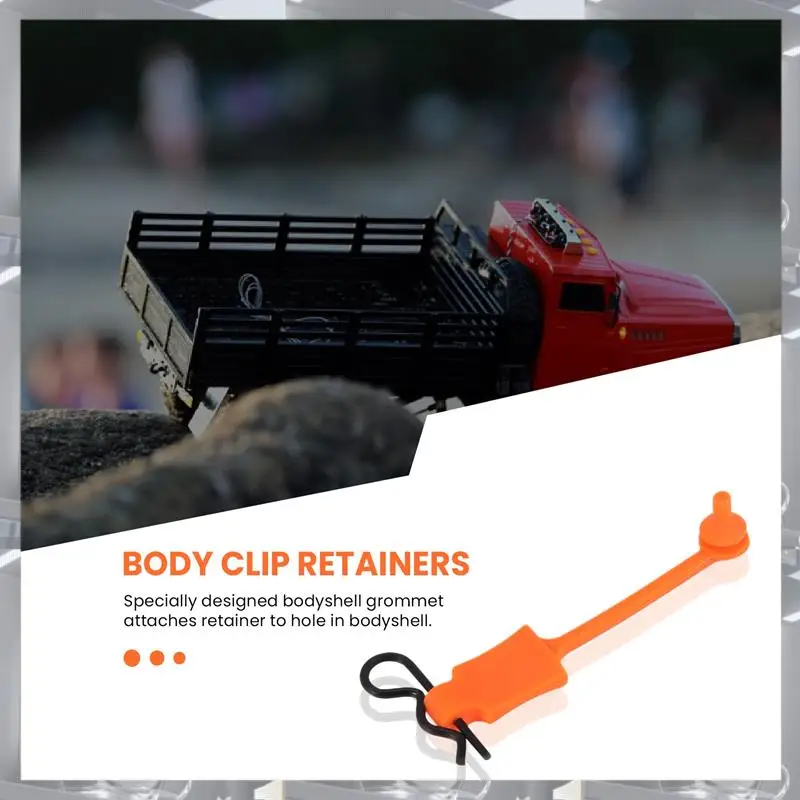 

A84F-4 шт. резиновый зажим для кузова автомобиля, фиксатор корпуса с фиксированной пряжкой для 1/10 ARRMA Senton Granite Typhon Traxxas Slash UDR
