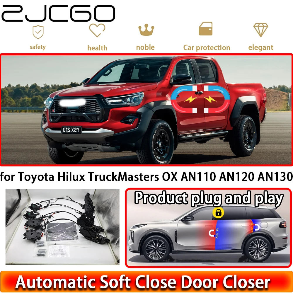 for Toyota Hilux TruckMasters OX AN110 AN120 AN130 OEM Soft Close Door Kit Power Closing Latch System Auto Pull Door Easy Close