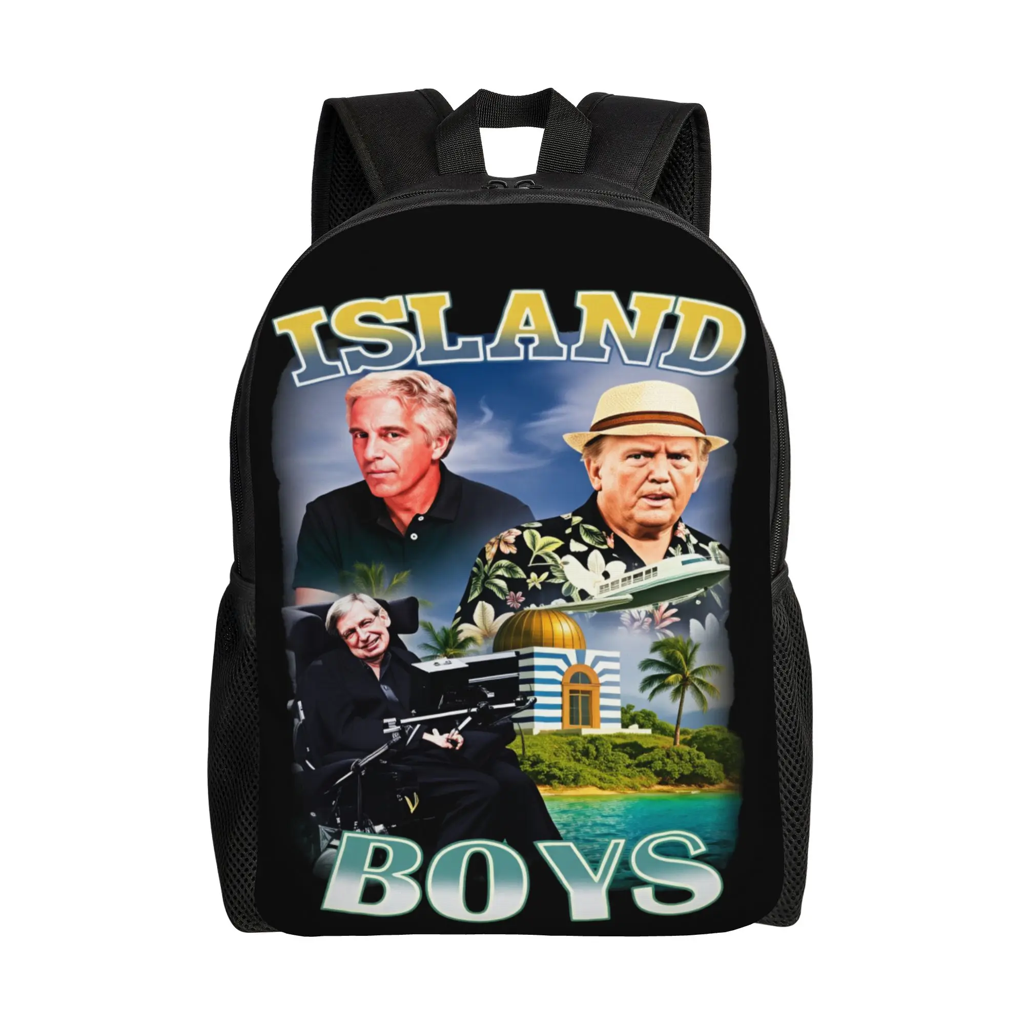 

Рюкзак Island Boys Jeffrey Epstein Stephen Hawking, дорожные рюкзаки, прочные школьные сумки для девочек, повседневный рюкзак