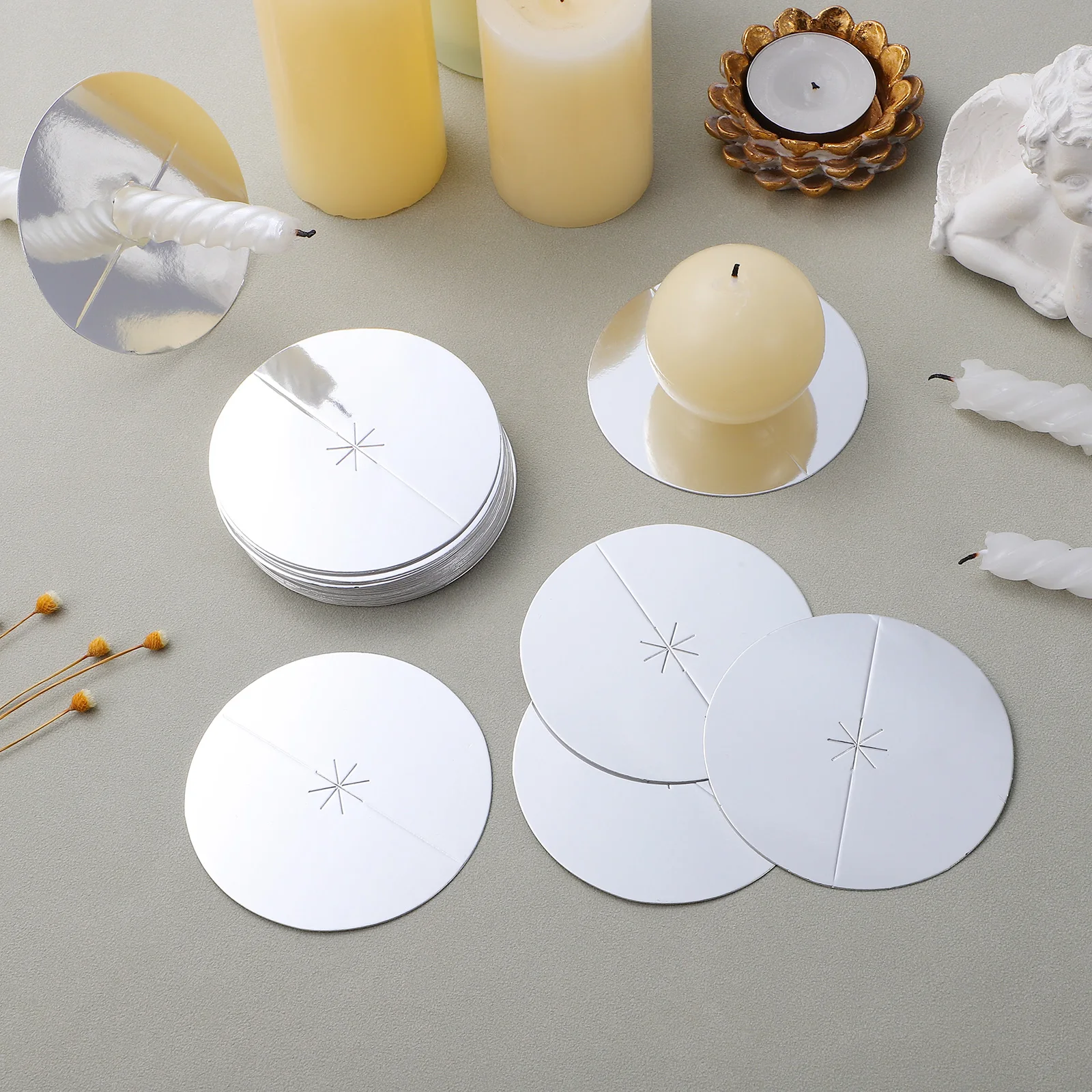 

35 Pcs Drip Protector Tray Candles Temple Protectors Lasting Holder Holders