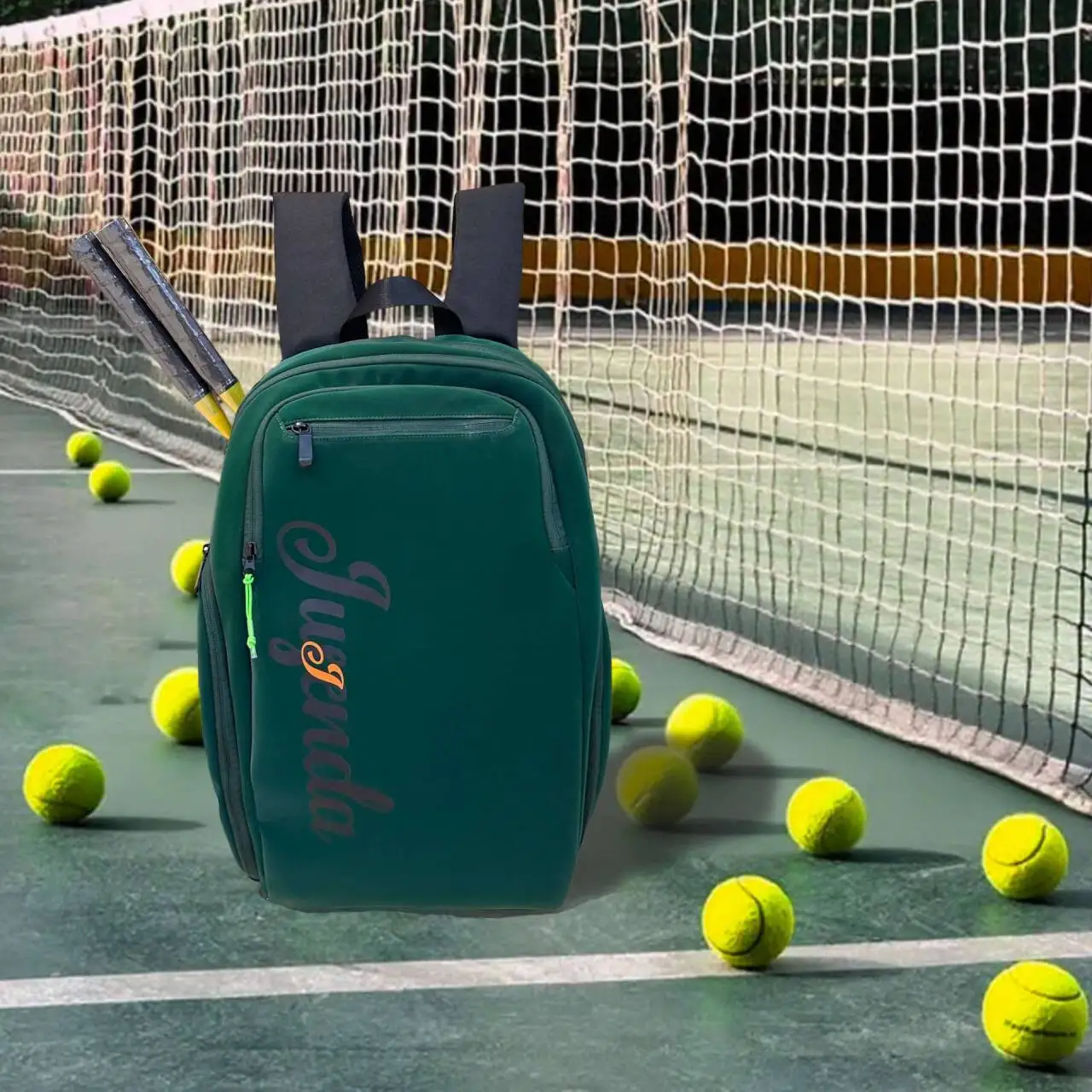 JUSENDA Original Tennis Racket Backpack Pickleball Bag Backpack Badmintor Racket Bag Large Capacity Sporting Backpack