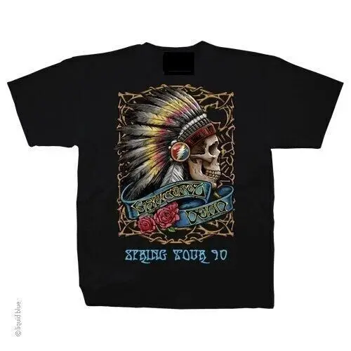 GRATEFUL-DEAD-SPRING TOUR '90-INDIAN-T-SHIRT S-5XL