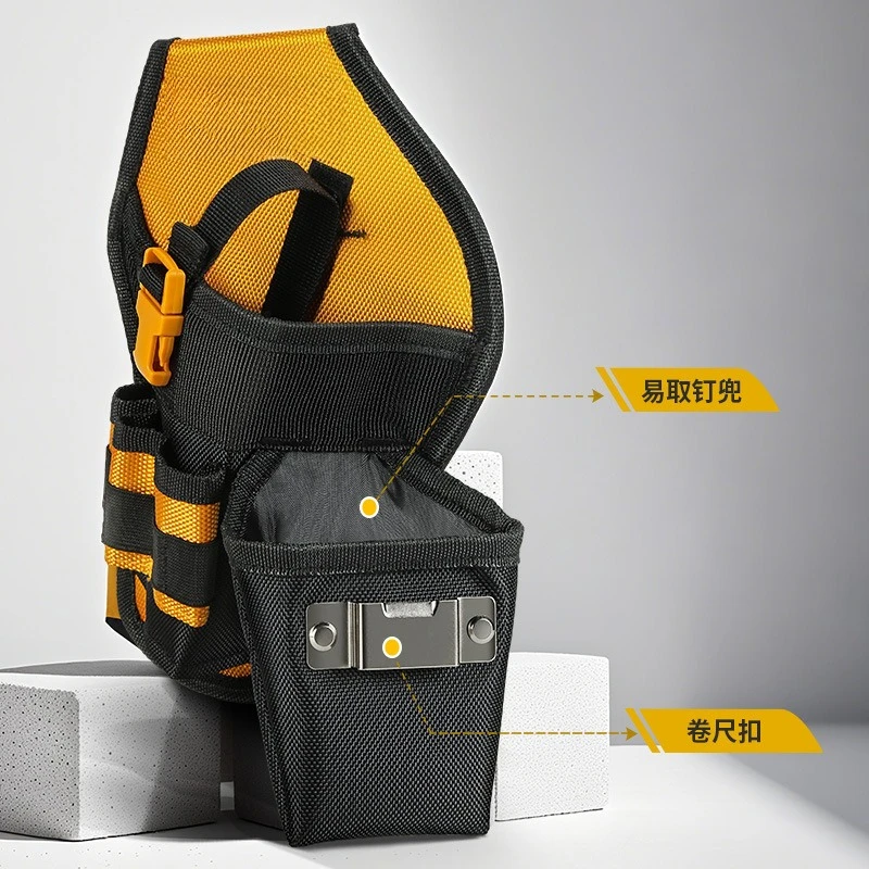 

WH011 поясная сумка для электродрели с ремнем, подвесная сумка для ремонта ткани Оксфорд, утолщенная поясная сумка для аппаратного инструмента 28*5*25 см