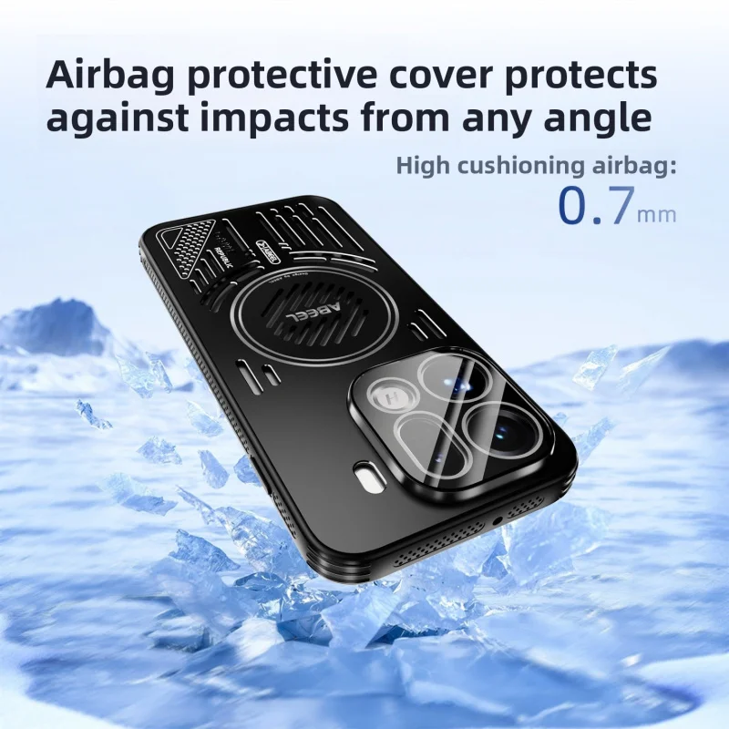 Custodia per telefono magnetica cava con dissipazione del calore per Oppo FIND X9PRO per custodia protettiva FIND X9