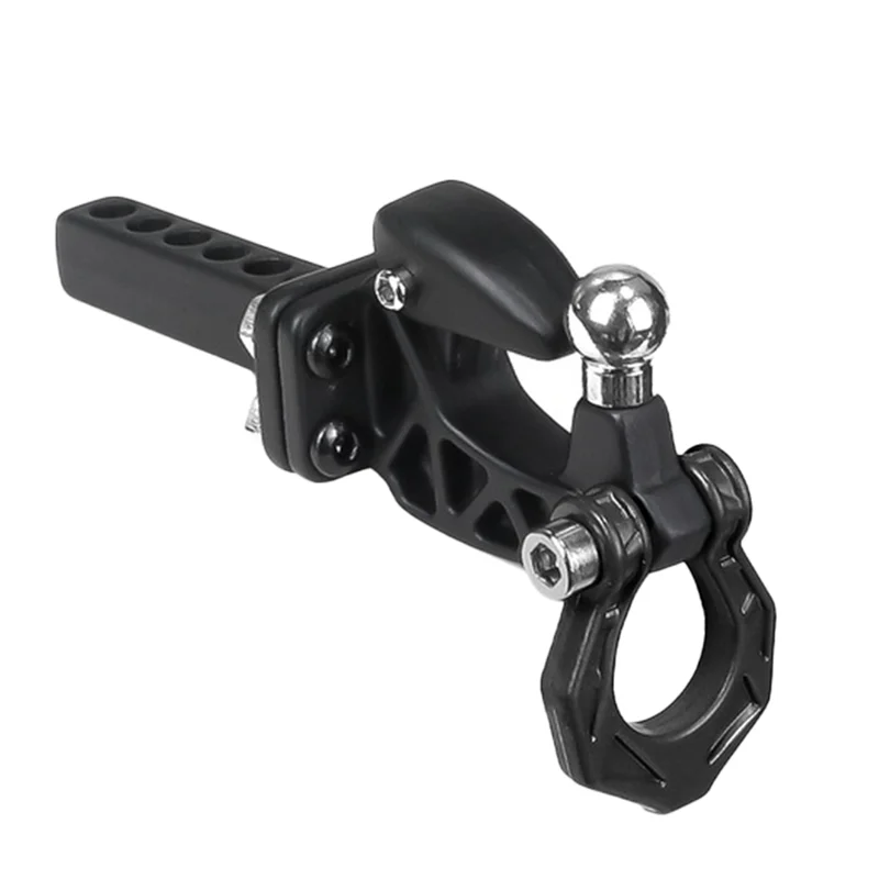 Metal Rear Bumper Tow Trailer Hook Drop Hitch Receiver For 1/8 1/10 RC Crawler Car Axial SCX10 TRX4 D90 Upgrade Parts