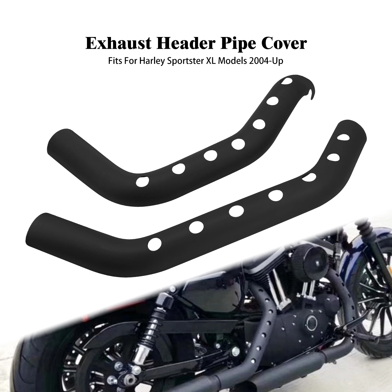 

Крышка выхлопной трубы мотоцикла, передний и задний глушитель, теплозащитный экран для Harley Sportster XL 883 1200 48 Iron 2004-22