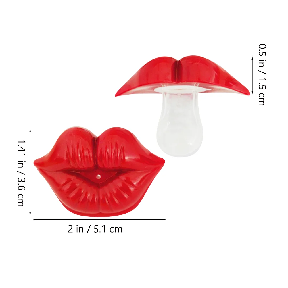 Silicone Pacifier Funny Hilarious Style Baby Care Tool Red Color Cute Big Non Food Grade Heat Resistant