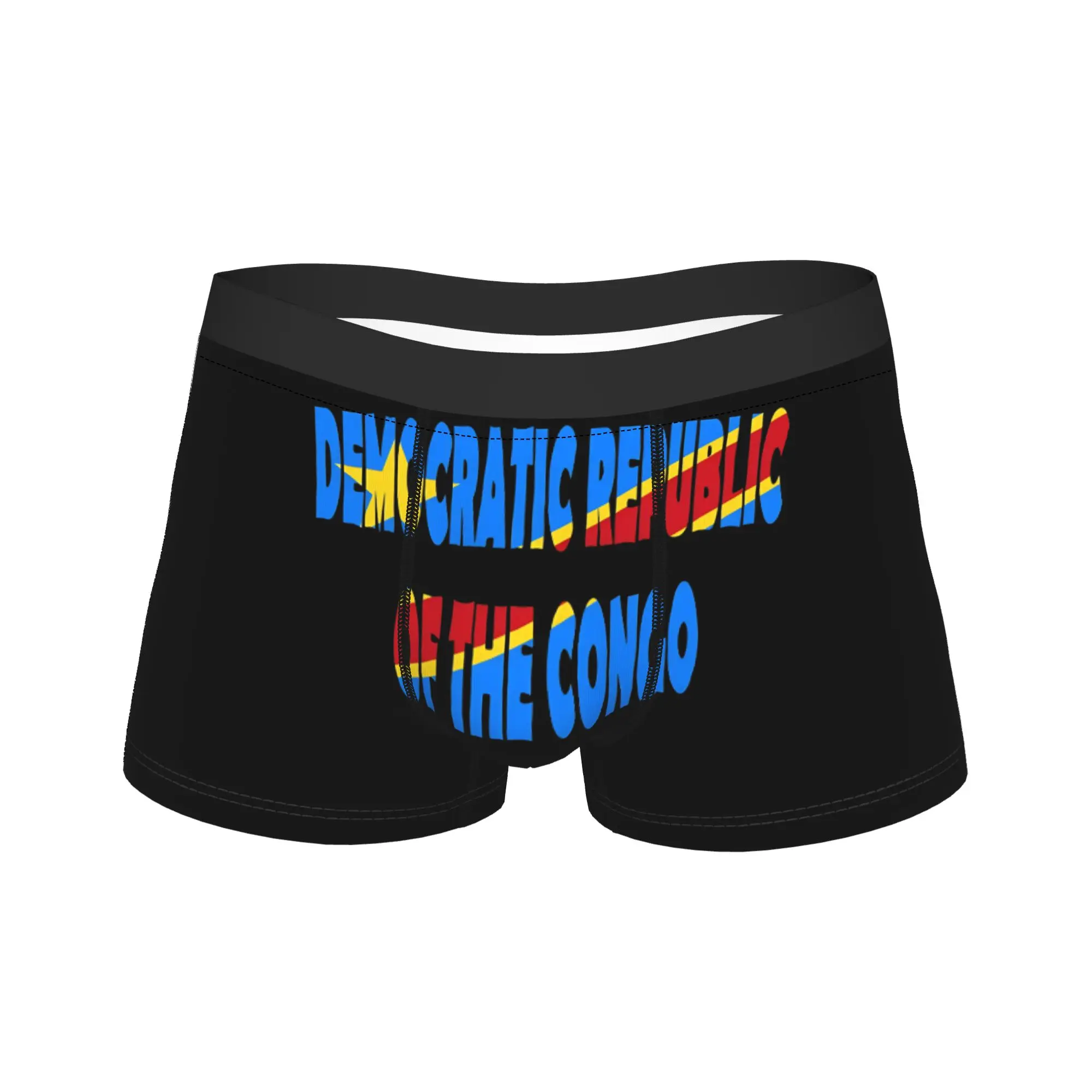 Democratic Republic Of The Congo Trunk  3D Pouch Underwear Hot Sale Custom DIY Boxer Brief Funny Men's Underpants Plus Size