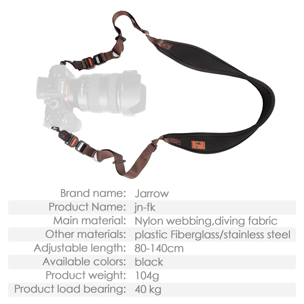 Cintura per tracolla per fotocamera resistente a sgancio rapido per Canon Nikon Sony Fujifilm DSLR SLR Accessori per cinghie per fotocamera