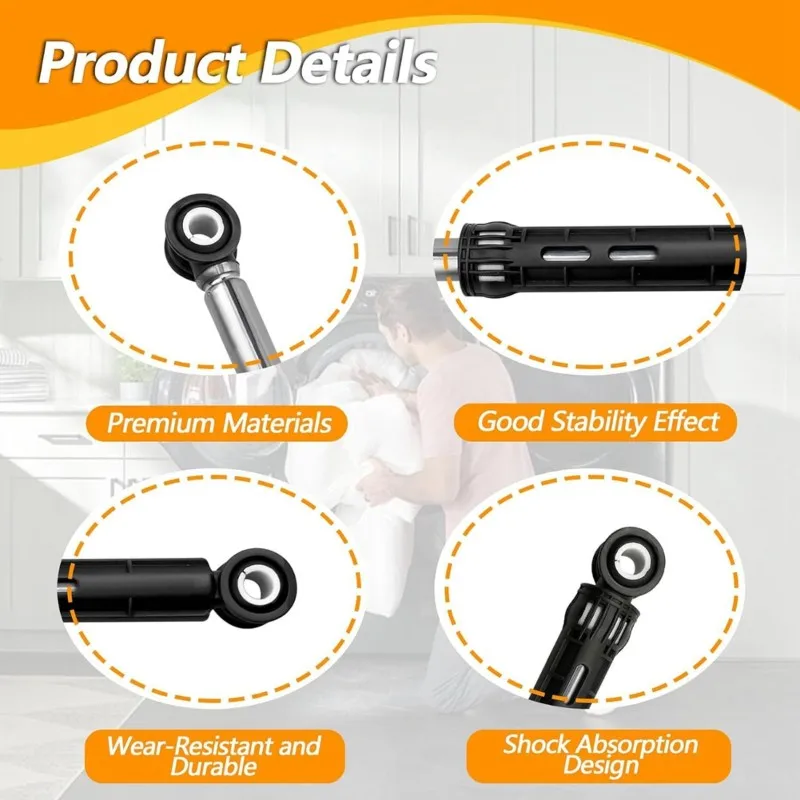Power Bank! For EFLW317TIW1 For EFLW317TIW2 For EFLW427UIW1 2PCS 137412601 AP6031110 Washer Shock Absorber Damper Washing Machin