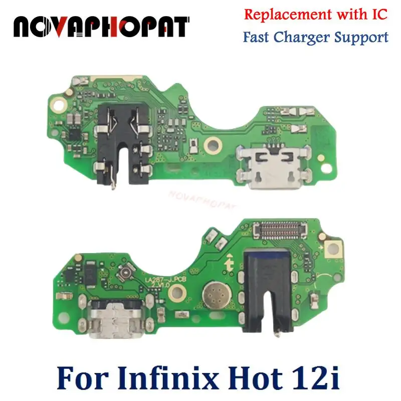 

For Infinix Hot 12i X665 X665B USB Dock Charger Port Plug Headphone Audio Jack Microphone MIC Flex Cable Charging Board