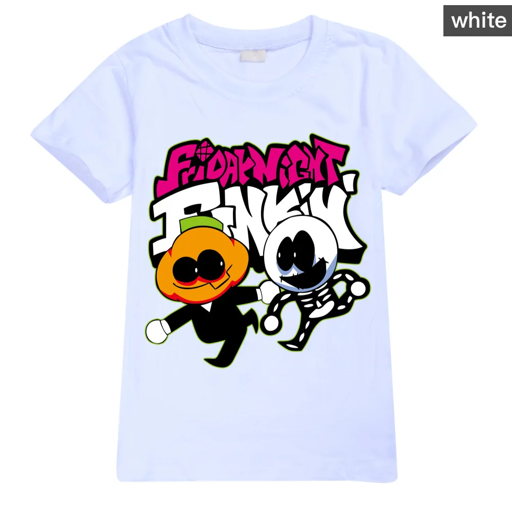 Boys Friday Night Funkin T Shirt Cartoon Fnf Game Funny Short Sleeve Summer Children 3D T-Shirt Kids Kawaii Clothes Anime Tshirt