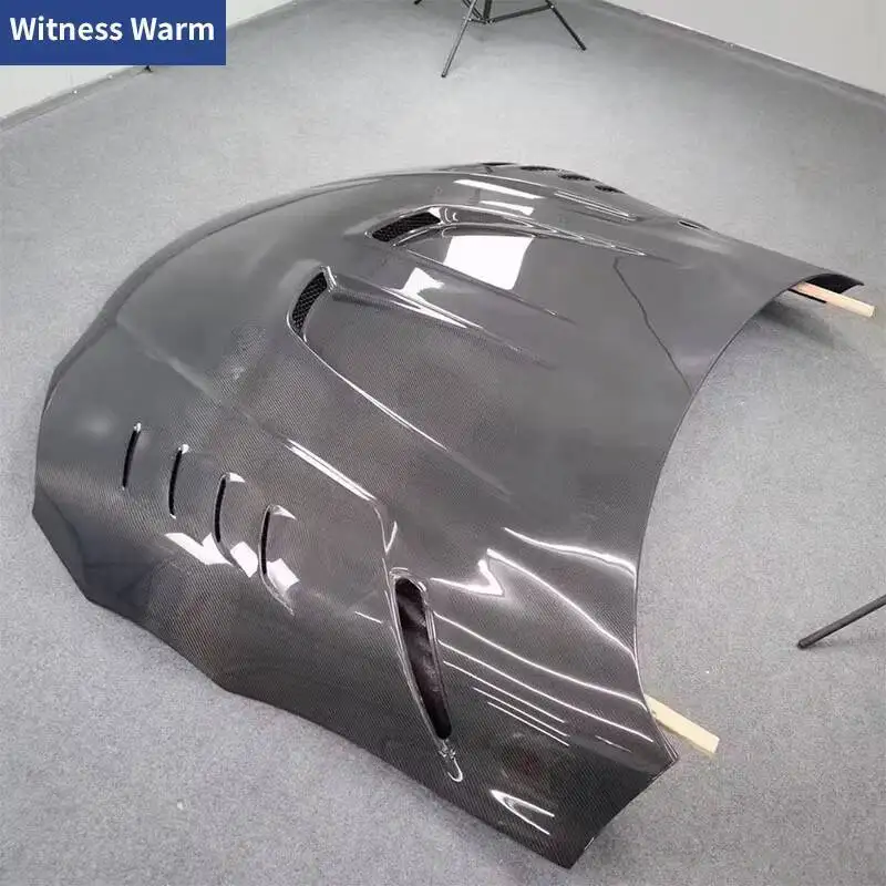 لتويوتا سوبرا A90 مزورة ألياف الكربون الزجاج L نمط محرك هود غطاء محرك السيارة تنفيس الهواء ضبط طقم الجسم