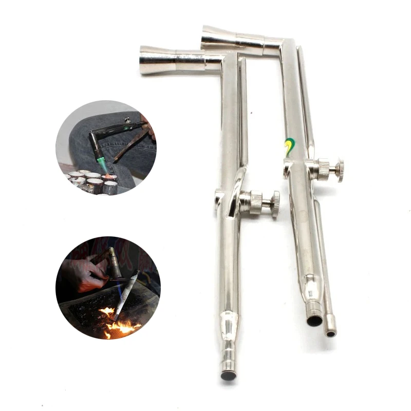 Cooper Welding Torch Single Double Tube Soldering Tool Gasoline Flare Lighter Blowtorch Burner Jewelry Tools