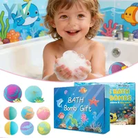 Paquete de 6/12 Bombas de Baño Efervescentes, Hidratantes, Limpiadoras, Aromáticas, para Relajación y Cuidado Corporal, Regalo Ideal