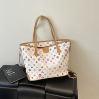 Premium Leather Tote Bag for Women Designer Crossbody Handbag Convertible Shoulder Purse Ladies Luxury Brand Spacious Travel Bag