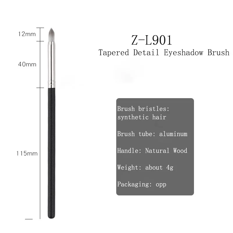 Tapered Detail Eyeshadow Brush High Quality Synthetic Hair Tear Ditch Concealer Pointed Crease Brush Precise Liner Makeup Brush