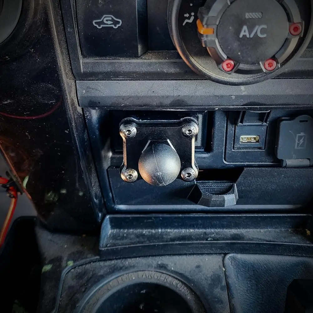 Robusto kit di montaggio per telefono per Dashboard Cubby 5a generazione 4Runner, supporto a sfera compatibile con RAM