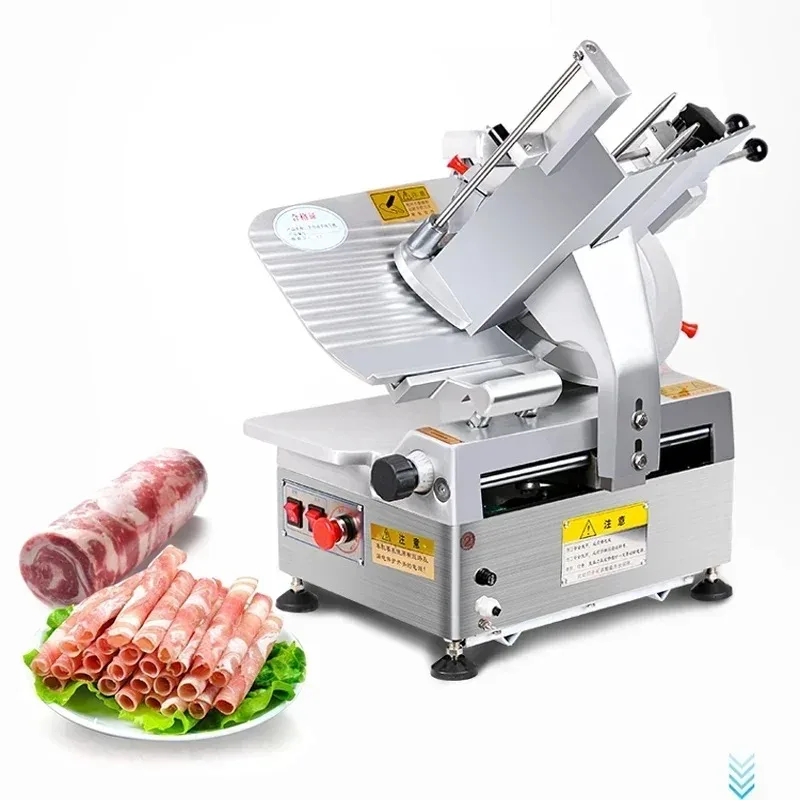 [2026] Hot Sale Brand-new Slicer Mutton Roll Slicer Commercial Automatic Cooked And Frozen Meat Planer Beef Roll Electric Sl