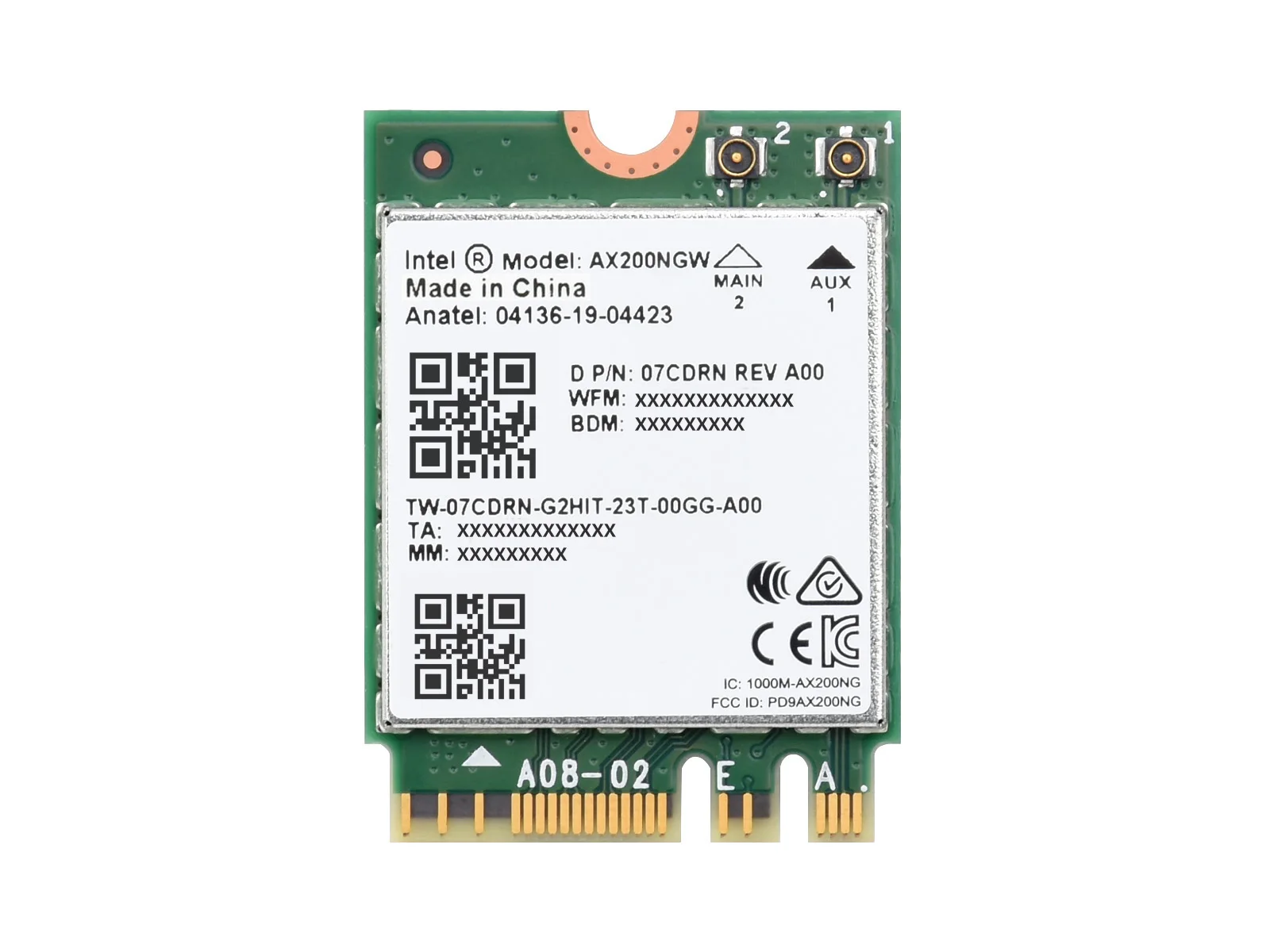 Wireless AX200 NIC, Gigabit Dual-Band Wi-Fi 6, 802.11AX Standard, Bluetooth 5.2