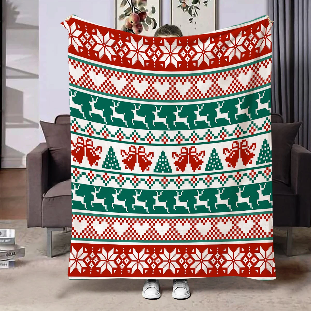 Christmas Creative Throw Blank - огляд і ціна Christmas Throw Blanket