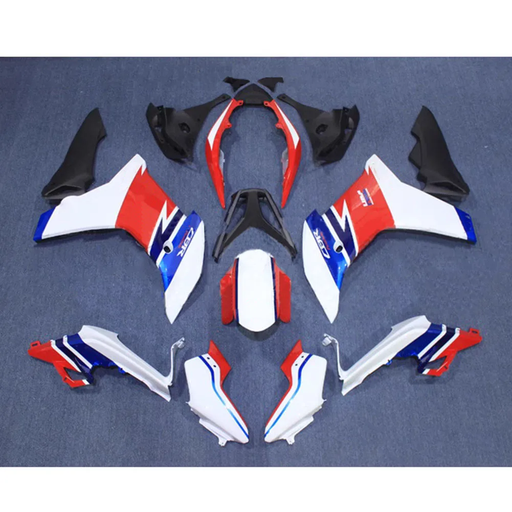

ABS Injection Fairing Molded Bodywork Panel Kit Set Fit For Honda CBR600F 2011 2012 2013 2014 2015 2016 White With Red
