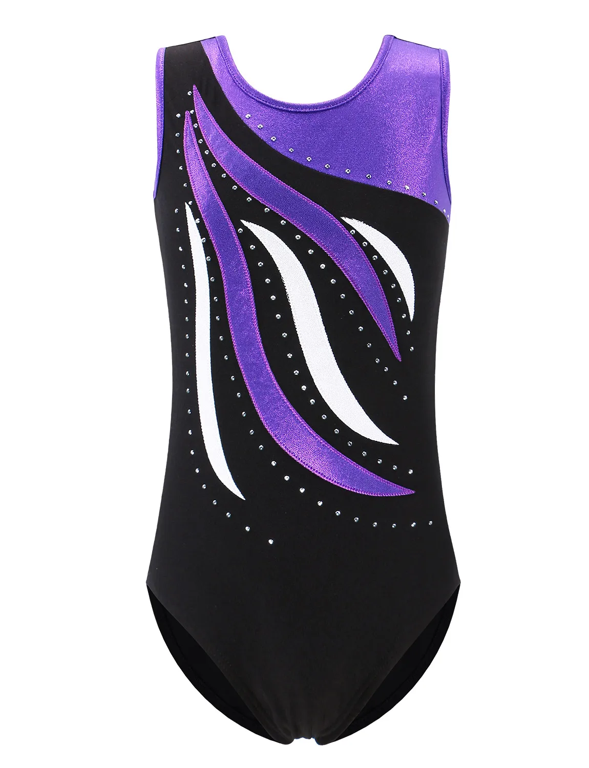 BAOHULU Gradienten Farbe Ballett Trikot für Mädchen Sleeveless V-ausschnitt Dance Tragen Sparkle Gymnastik Trikot Kleid für Mädchen Ballerina