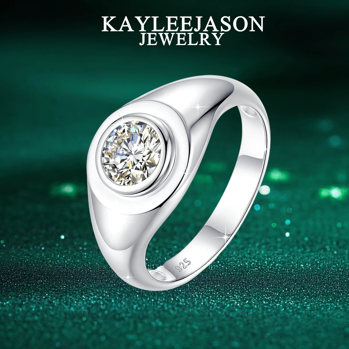 

18K Gold Plated Moissanite Ring D Color VVS 1ct S925 Sterling Silver Solitaire Wedding Ring for Women Engagement Banquet