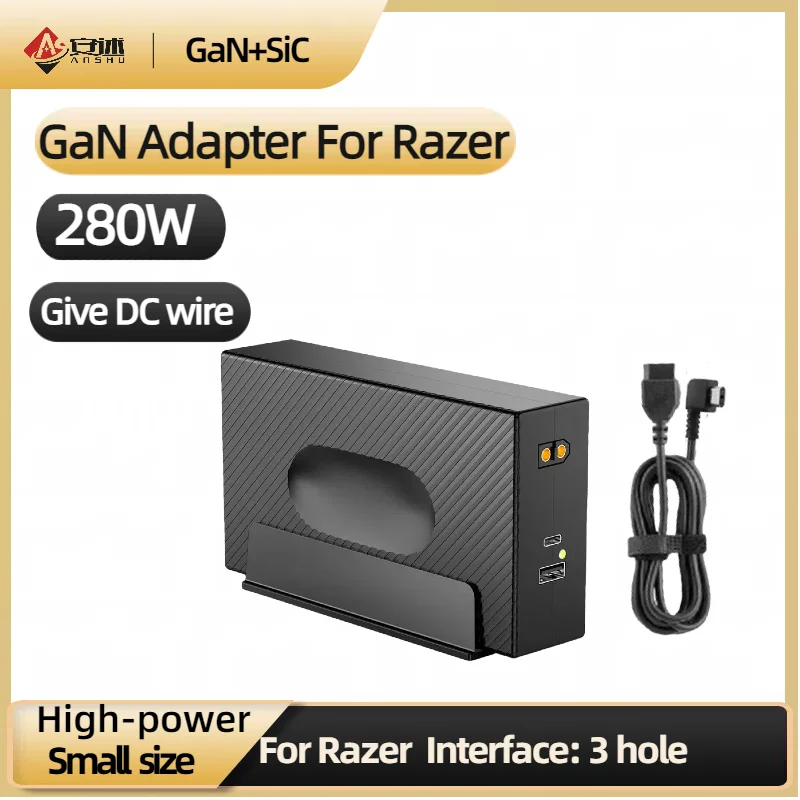 Imagem -05 - Gan Carregador para Laptop Gaming 280w Adaptador ac para Dellalienwaremsilenovo Thinkpa Razerasus Rog16acer Mechrevo Haseexiaomi