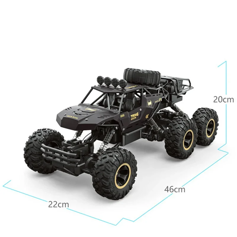 1/8 46cm Big Size Rc Car Alloy Off-road Vehicle 1/10 4wd  Remote Control Cars Trucks Kids Toy for Children Birthday Gift Boy