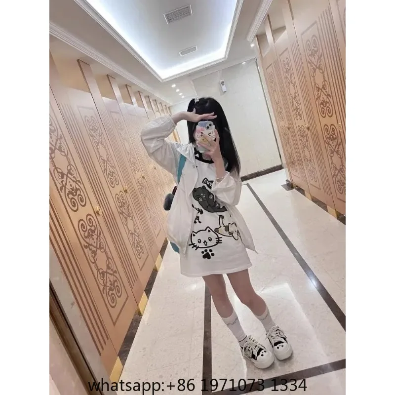 Japanese Patchwork Women Off Shoulder Graphic T Shirts Kawaii Cute Cartoon Print T-shirt Top Summer Y2k Aesthetic Grunge Tees view 6