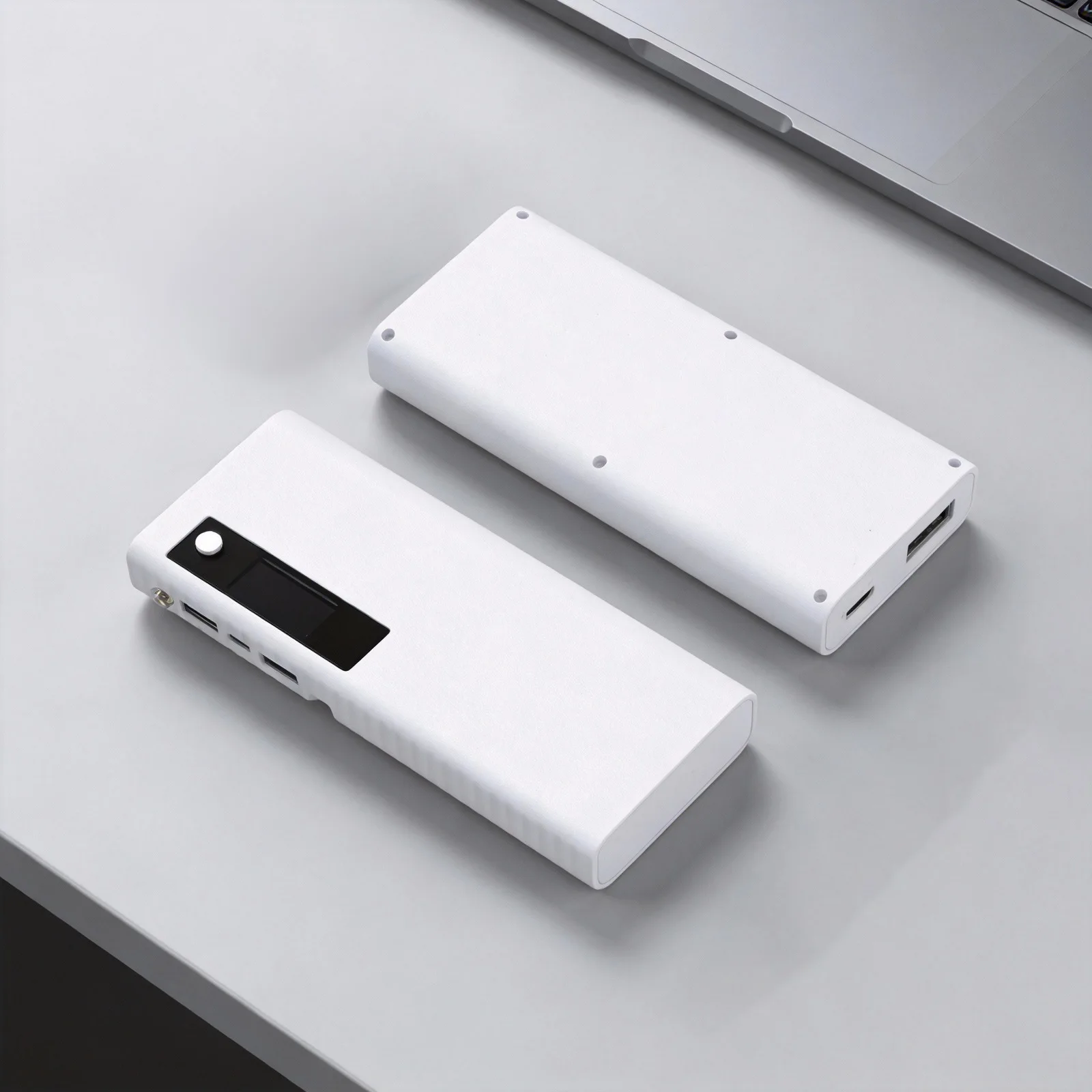 5V 2.1A DIY For Power Bank Case For 5x21700 Flat Head Batteries With Dual USB Ports LED Display ABS Plastic Shell Box