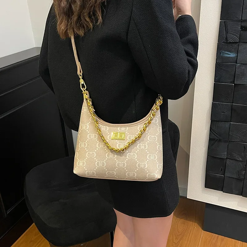 

Большая сумка с винтажным принтом, сумка через плечо в стиле бохо с ремешком-цепочкой, женская сумка через плечо большой вместимости, универсальная и стильная