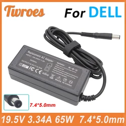 19.5V 3.34A 7.4*5.0mm 65W Laptop Notebook Charger Adapter For Dell Latitude E5440 E5470 19.5 E6540 E7440 E7450 E7250 E6440