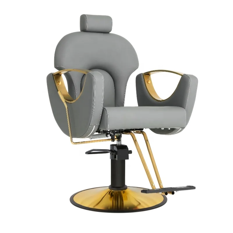 Hairdressing Salon Chair up and Down Modern Beauty Barber Chairs 360 Degree Rotation Salon Furniture