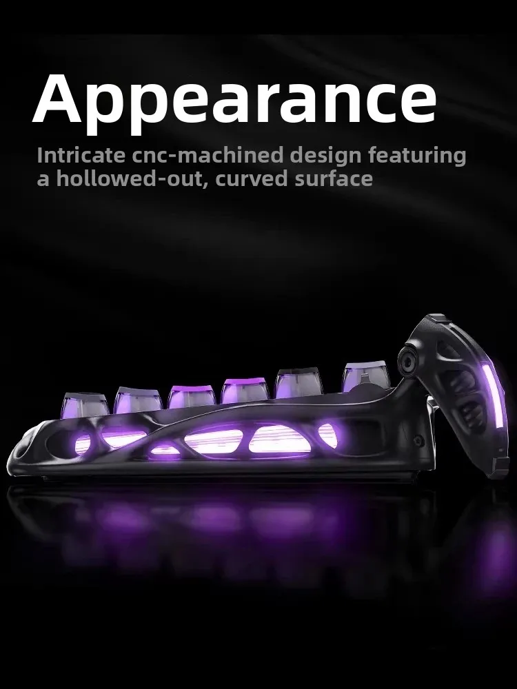 GravaStar K1 PRO Gaming Mechanical Keyboard Wireless Aluminum Alloy Custom Keyboard HotSwap Socket Linear Switch Gasket