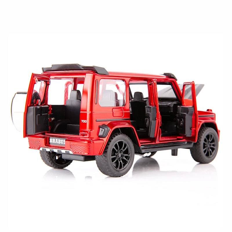1/32 Babos G700 سبيكة سيارة لعبة مجسمة صب سيارة الصوت والضوء على الطرق الوعرة مجموعة المركبات عرض قطعة هدية للأطفال