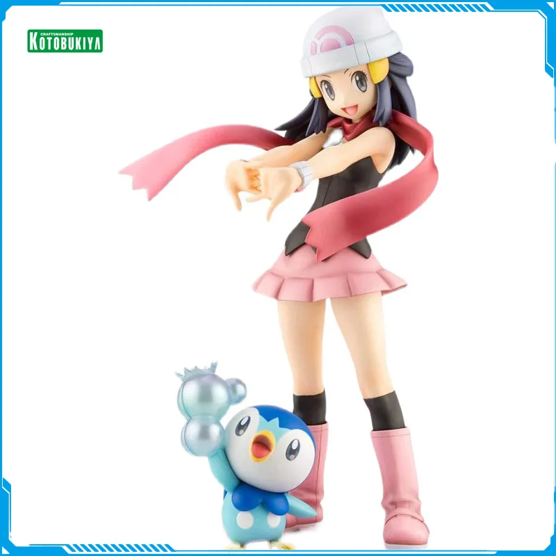 

В наличии Kotobukiya ARTFX J карманные монстры Hikari Piplup новые оригинальные Аниме фигурки модели игрушки для мальчиков коллекция кукол из ПВХ