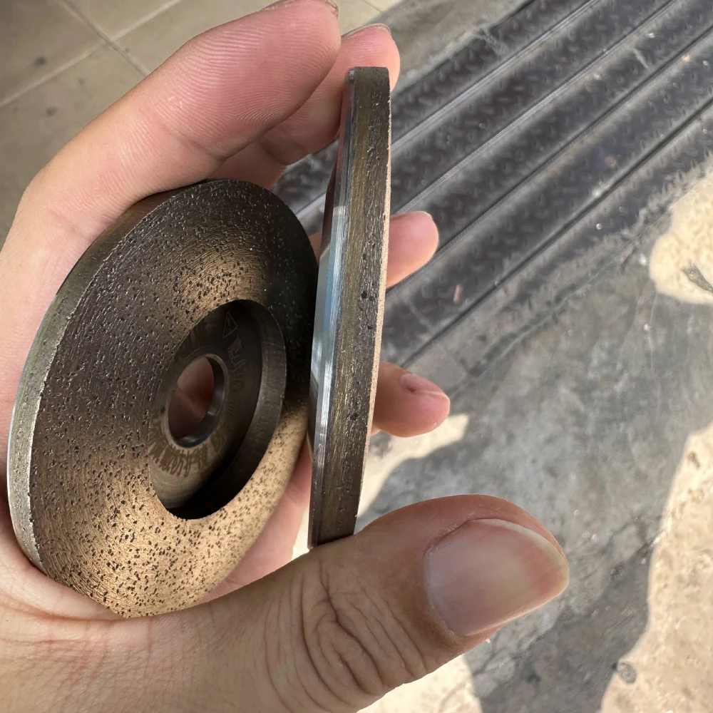 16mm Bore, for Glass, Porcelain, Stone, Tile, Marble (120/150/180 Grit) 80mm Diamond Grinding Wheel – Bronze Sintered