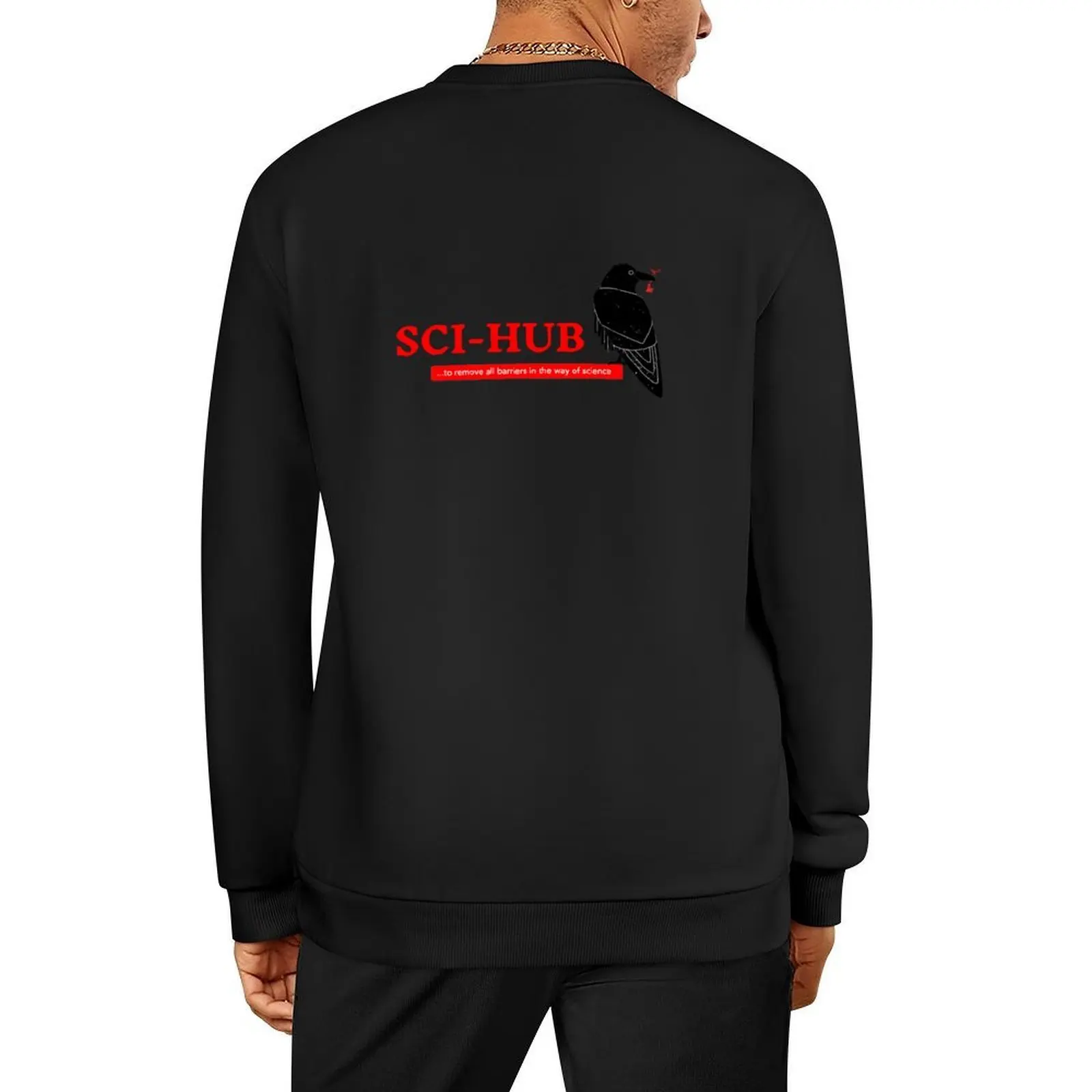 

Sci-Hub Raven II Pullover autumn new products japanese style men's winter sweater anime clothing hoody