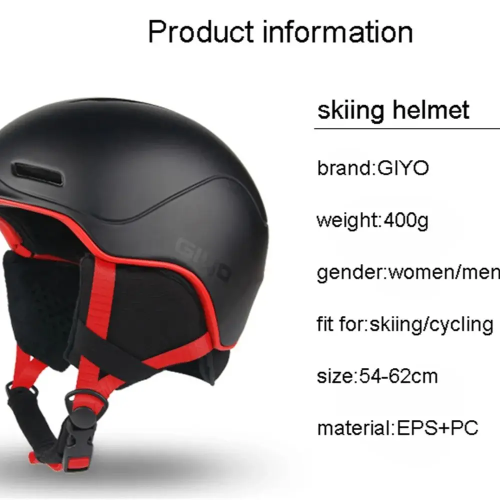 2024 Super Light Portable Ski Helmet For Unisex White ABS Velour Head Safety Protection Integrated Winter Warm Ski Riding Helmet