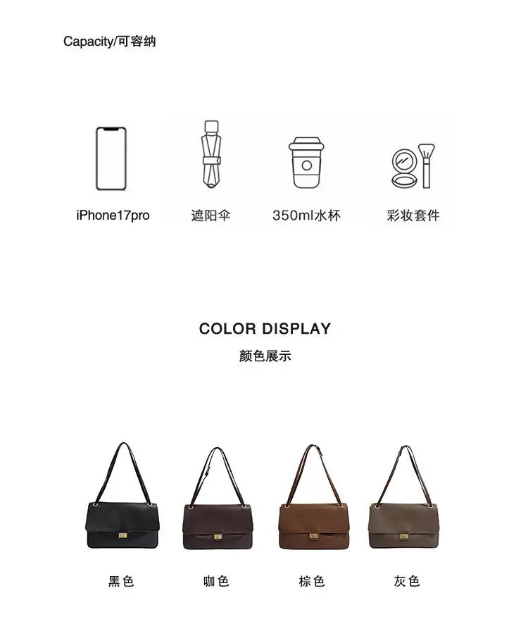 Bolso tipo cubo para mujer, diseño vertical de un solo asa, tapa abatible ancha, diseño sencillo y elegante, adecuado para adultos de 20 a 60 años.