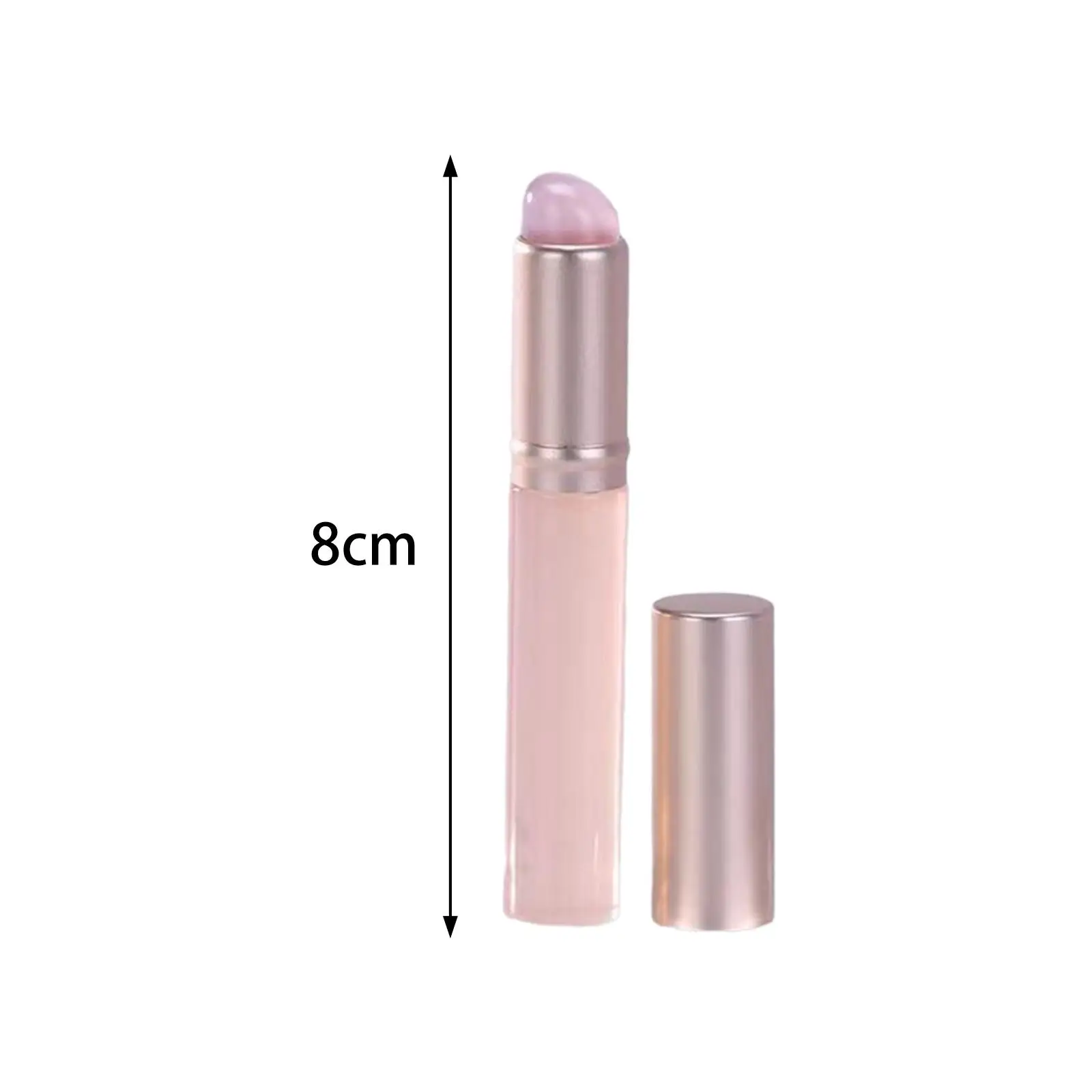 Silicone Lip Brush with Lid Portable with Tube Protector Multifuctional Soft Silicone Concealer Brush for Salon Daily Use Beauty