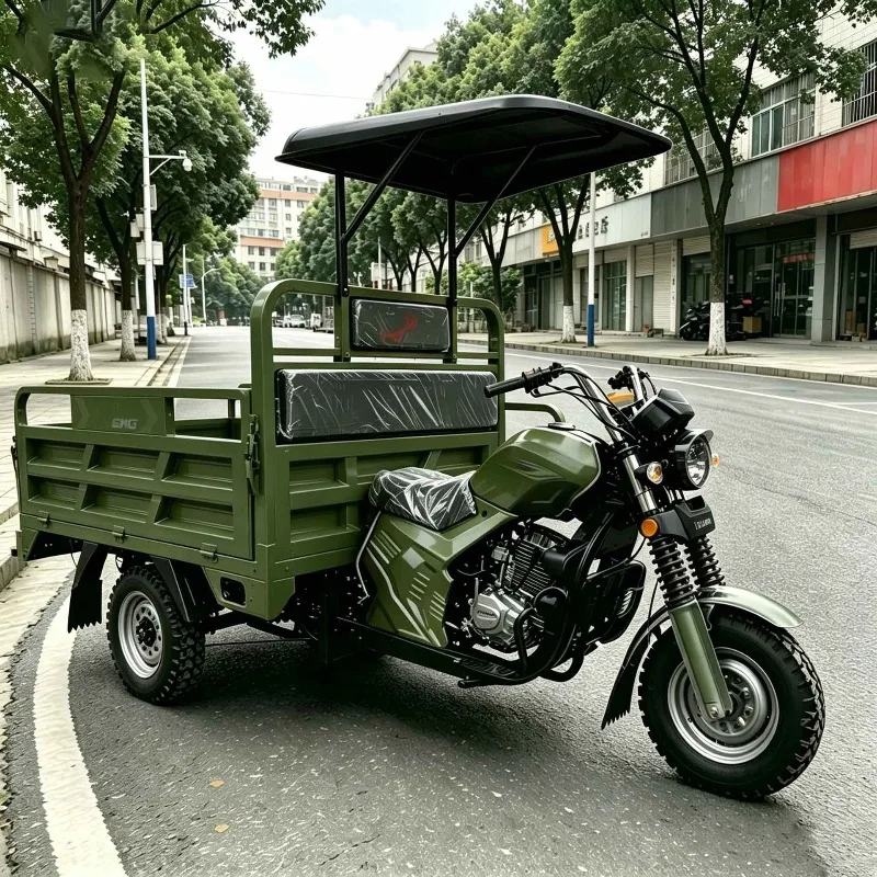 New tricycle motorcycle tricycle powered agricultural vehicle freight household cargo tricycle durable model