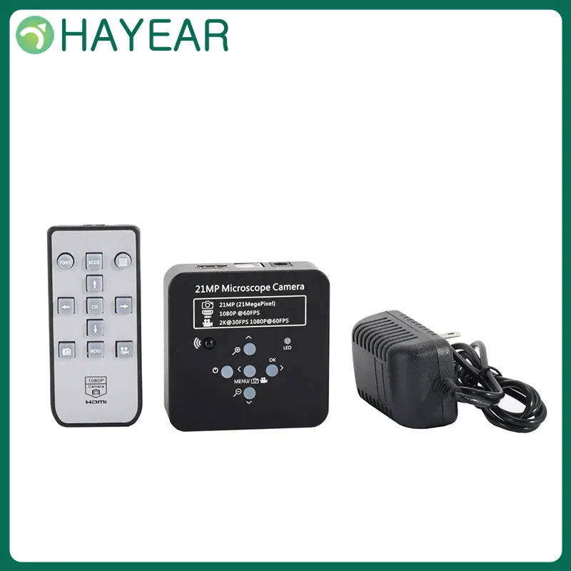 

HAYEAR Full HD 1080P 60FPS 2K 2100W 21MP HDMI USB Industrial Electronic Digital Video Microscope Camera For Phone CPU PCB Repair
