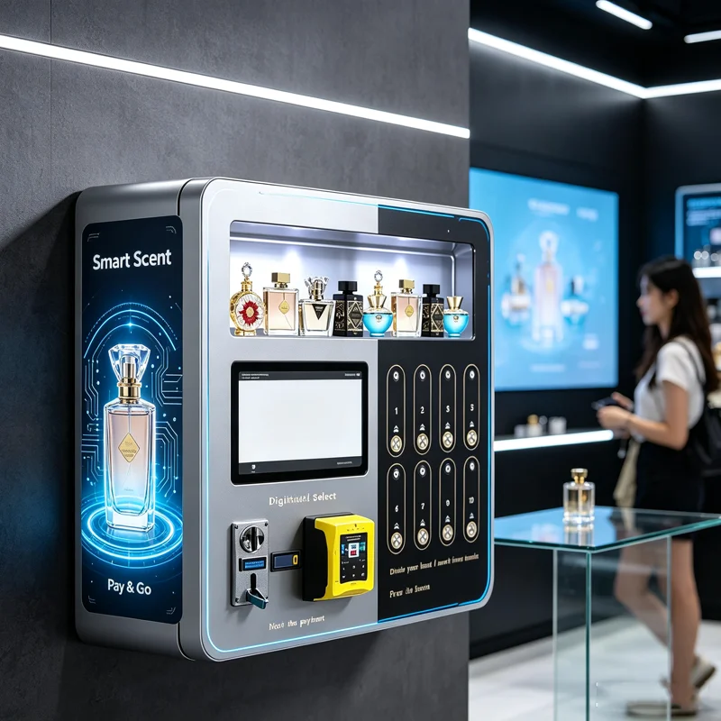 Smart Perfume Vending Machine Wall Mounted 10 Nozzle Perfume Dispenser Fragrance for Hotel Mall Custom OME