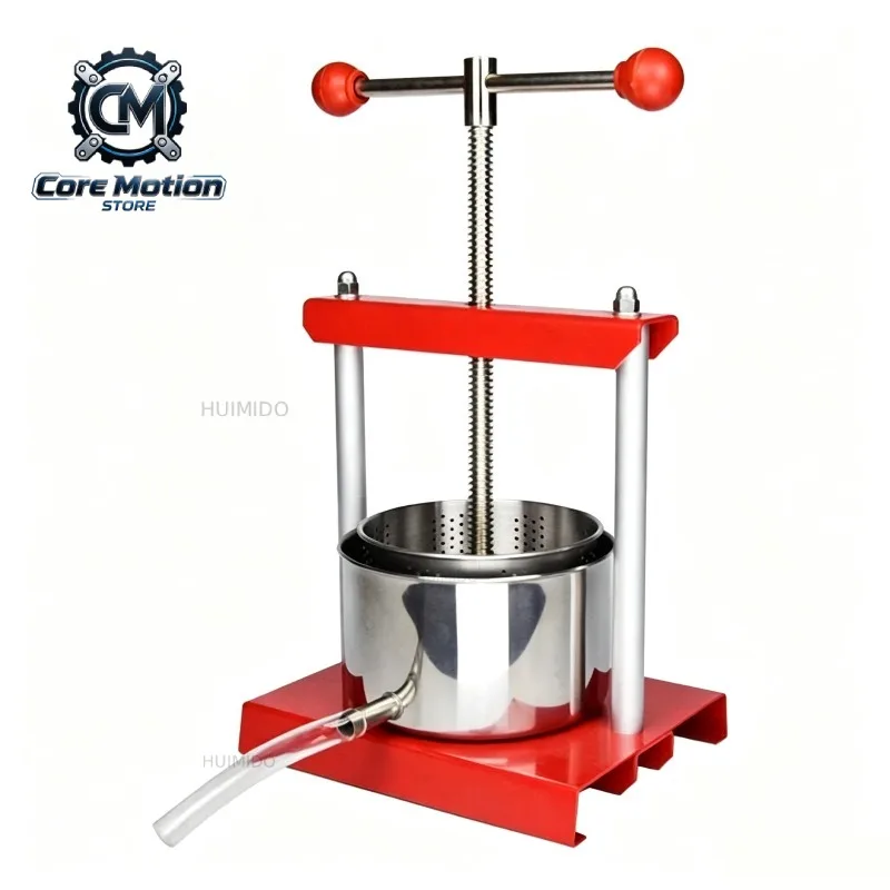 2L Manual Stainless Steel Press for Cheese Vegetable Pulp Wine Pomace Dehydrator Kitchen Tool