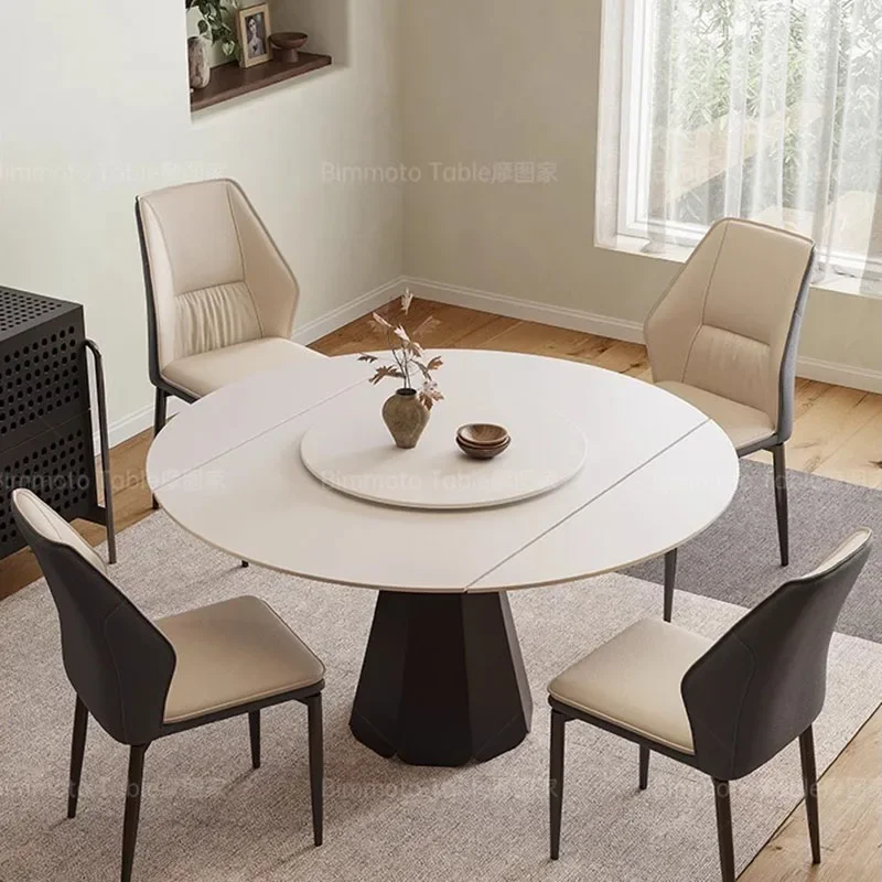 Auxliar Extendable Dining Table Kitchen Dining Table Round Service Free Shipping Muebles De Cocina Multifunction Home Furniture