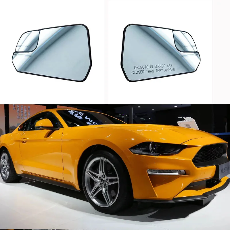 

Auto Accessories Side door wing mirrors for Ford Mustang 2015 2016 2017 2018 2019 2020 2021 Heated mirror glass lens