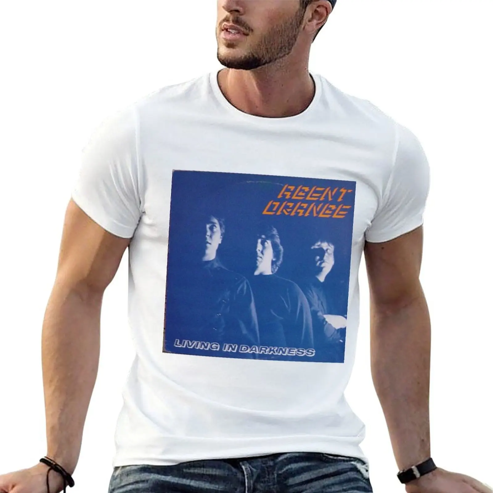 

Agent Orange Living In Darkness T-Shirt man tshirt funny t shirts man T-Shirt